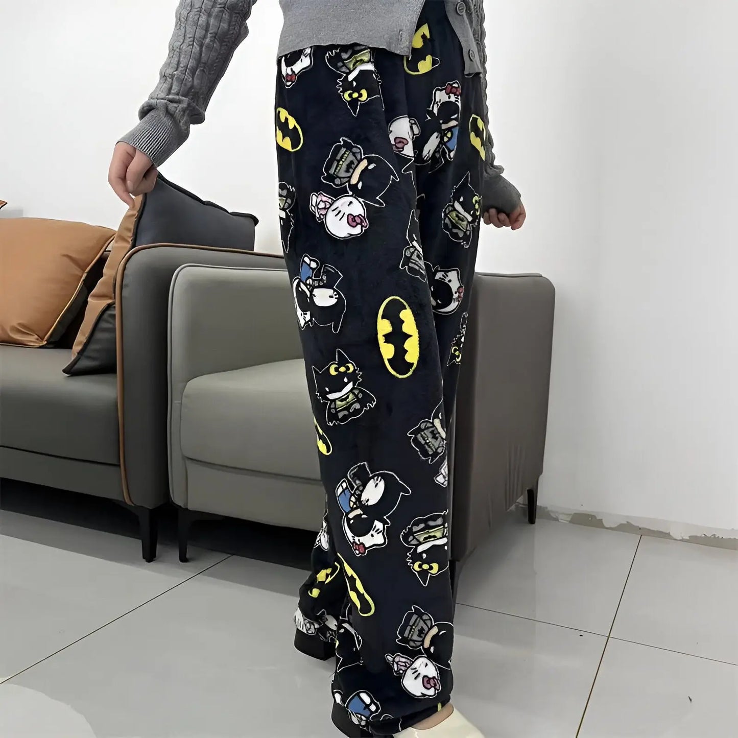 Sanrio Y2k Autumn Hellokitty Batman Pajama Pants