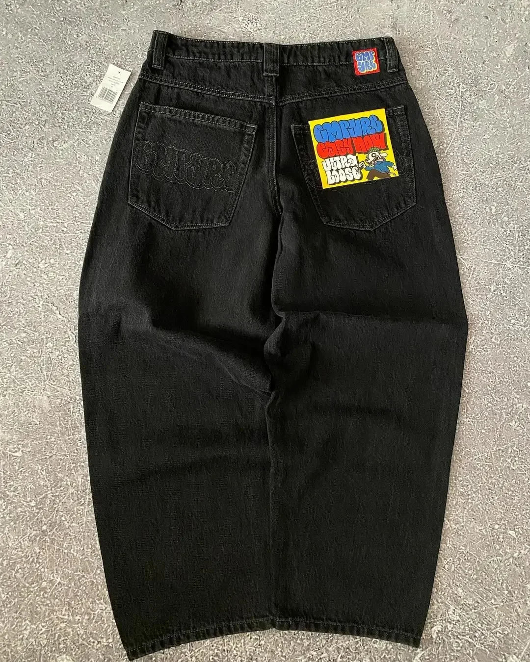 American Vintage Washed and Distressed Jeans High