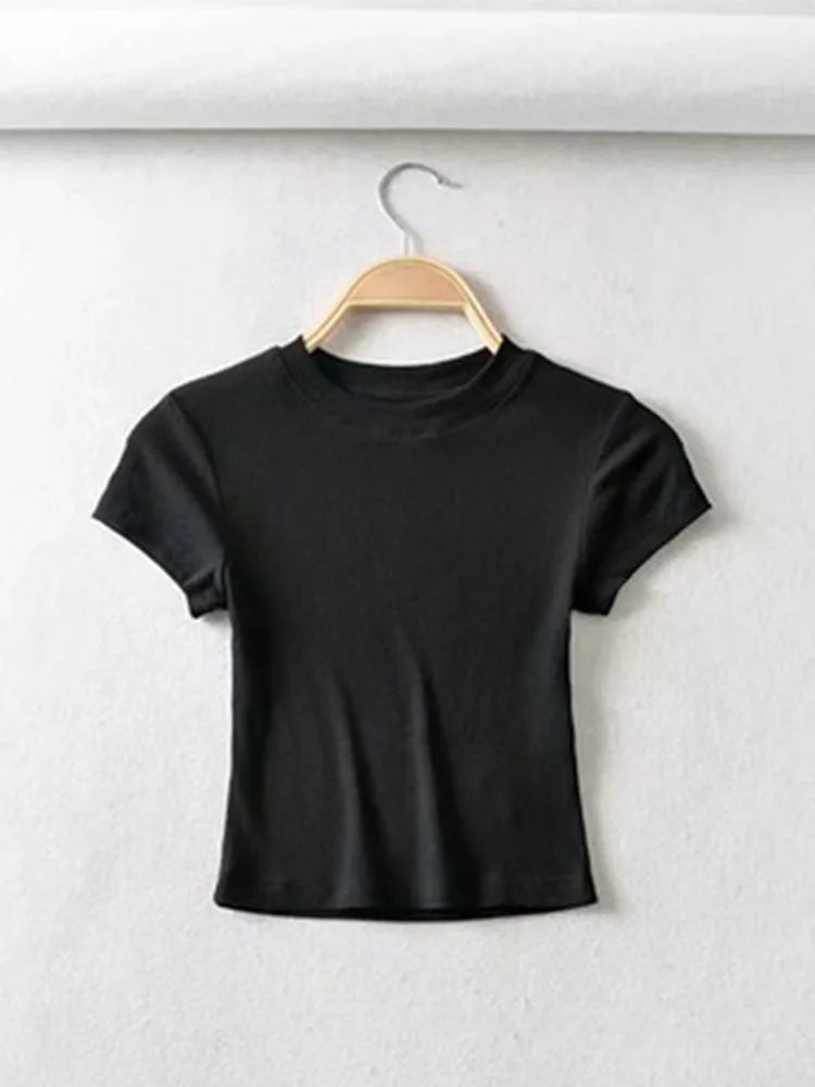 Summer Women O-neck Short-sleeve T-shirt