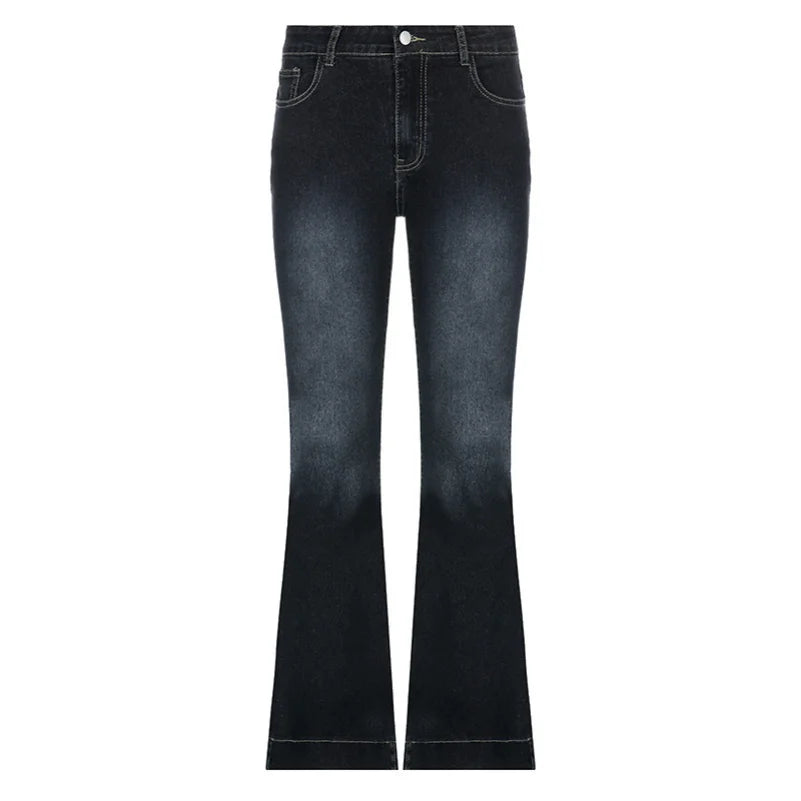 Flare Jeans Women's Low Waist Denim Pants