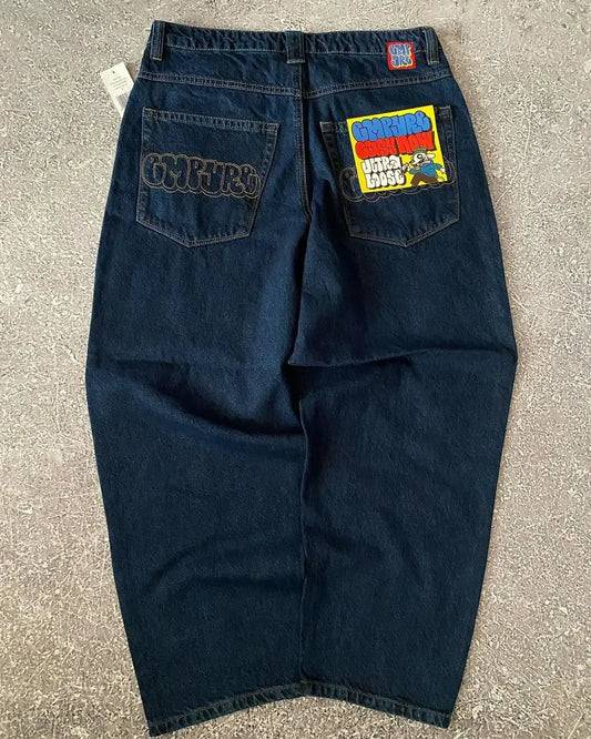 American Vintage Washed and Distressed Jeans High